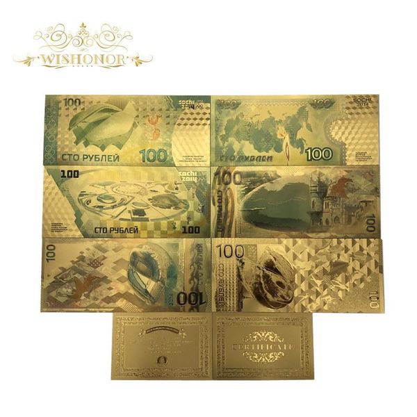 7 pcs lot nice color russia sochi winter olympics sochi sets banknote 100 rubles banknote in 24k gold money for collection bbyjkx
7 pcs lot nice color russia sochi winter olympics sochi sets banknote 100 rubles banknote in 24k gold money for collection bbyjkx