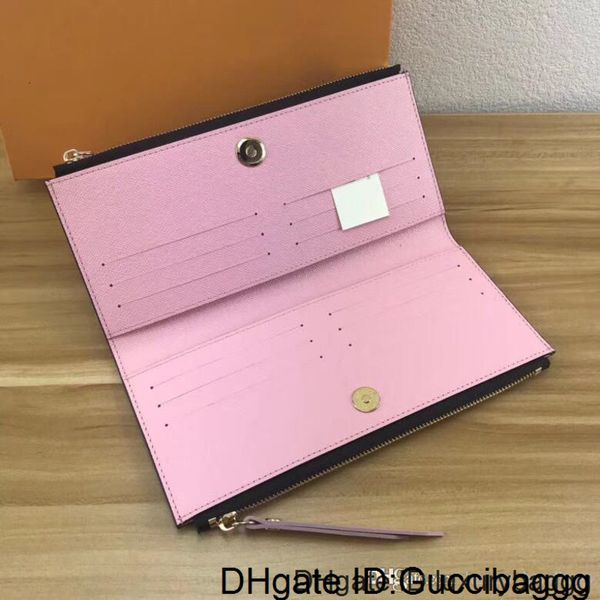 six color wallet letter flower fold double zipper wallets genuine leather women designer handbags purses come with box
six color wallet letter flower fold double zipper wallets genuine leather women designer handbags purses come with box