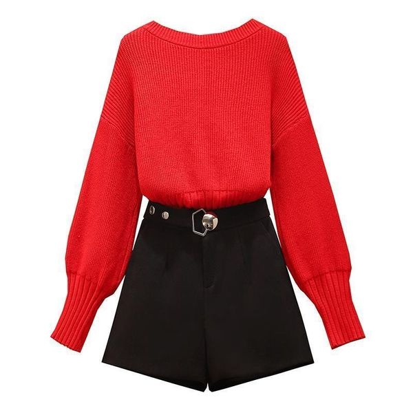 2021 winter fashion defines red around the neck + wool shorts two women's suit pieces y447 ewco, Gray
2021 winter fashion defines red around the neck + wool shorts two women's suit pieces y447 ewco, Gray