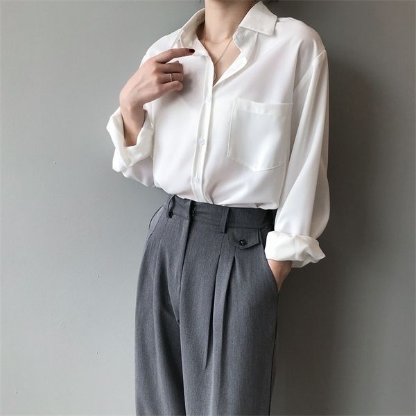 vintage blouse women autumn long sleeve shirt women korean style loose casual white solid elegant blusas all match 11354 q1217
vintage blouse women autumn long sleeve shirt women korean style loose casual white solid elegant blusas all match 11354 q1217