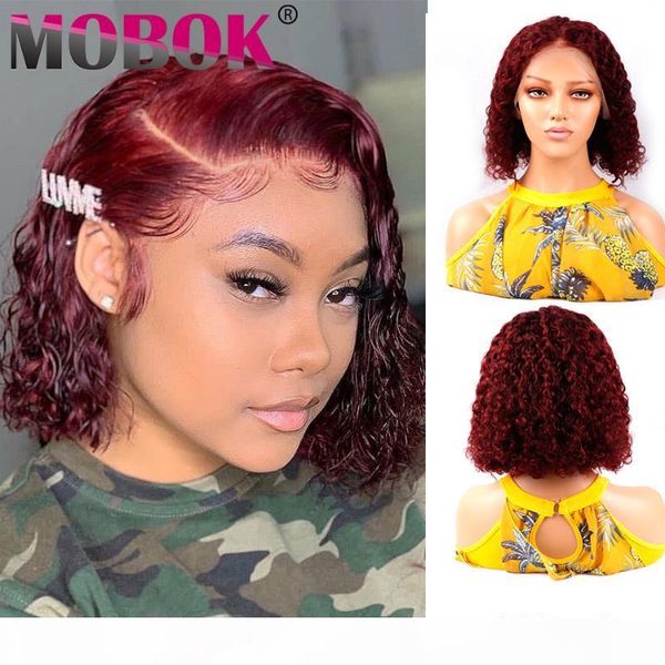 180% ombre colord 13x4 curly bob wig lace front human hair wigs burgundy 99j red pre plucked brazilian hair wig for women remy, Black;brown
180% ombre colord 13x4 curly bob wig lace front human hair wigs burgundy 99j red pre plucked brazilian hair wig for women remy, Black;brown