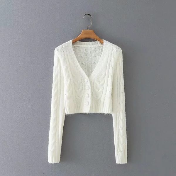 2021 new twist knitting cardigan french brief paragraph sweater female restoring ancient ways is europe and the united states i6am, White;black
2021 new twist knitting cardigan french brief paragraph sweater female restoring ancient ways is europe and the united states i6am, White;black