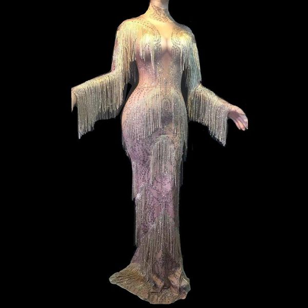 shining big crystals tassel dress nightclub stones high neck long dress costume prom birthday celebrate dresses outfit
shining big crystals tassel dress nightclub stones high neck long dress costume prom birthday celebrate dresses outfit