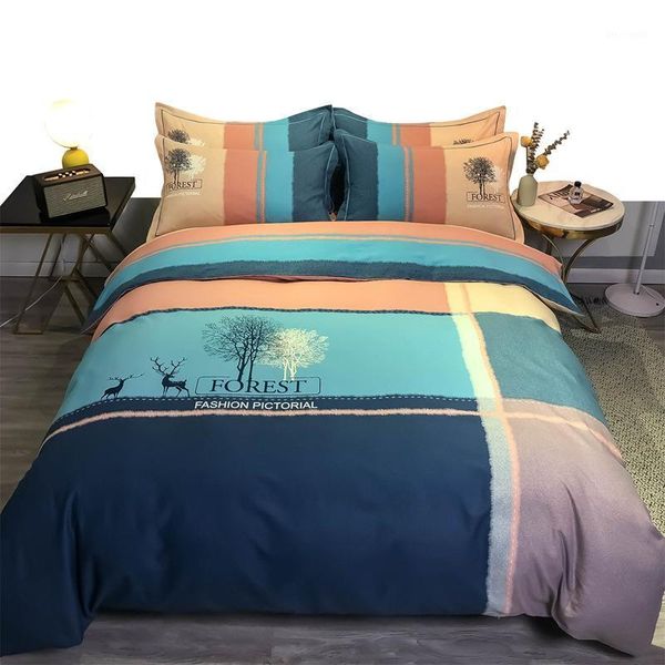bedding set simple style plaid line 100% cotton four-piece suit bedding 100% cotton bed sheet quilt cover1
bedding set simple style plaid line 100% cotton four-piece suit bedding 100% cotton bed sheet quilt cover1