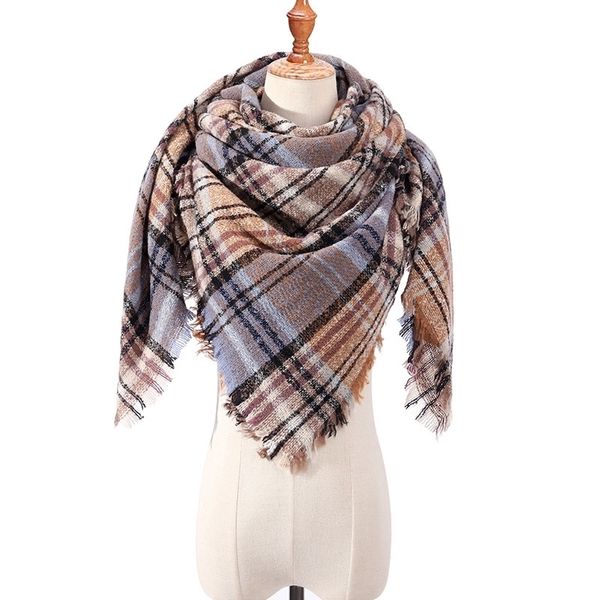 cashmere women scarf autumn winter warm plaid scarves triangular pashmina shawls wraps casual bandanas ladies accessories t200609, Blue;gray
cashmere women scarf autumn winter warm plaid scarves triangular pashmina shawls wraps casual bandanas ladies accessories t200609, Blue;gray
