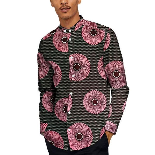 ethnic clothing african print long sleeve men's shirt stand collar casual tailor made as gift for wedding party, Red
ethnic clothing african print long sleeve men's shirt stand collar casual tailor made as gift for wedding party, Red