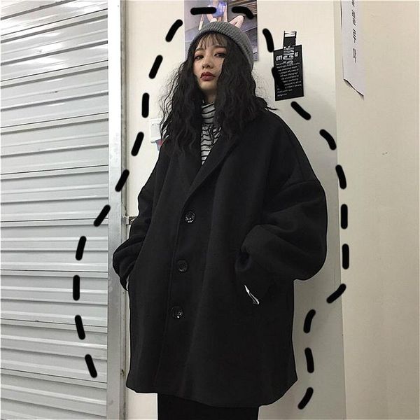 blends women winter notched black harajuku streetwear chic fashion womens all-match students korean style new retro
blends women winter notched black harajuku streetwear chic fashion womens all-match students korean style new retro