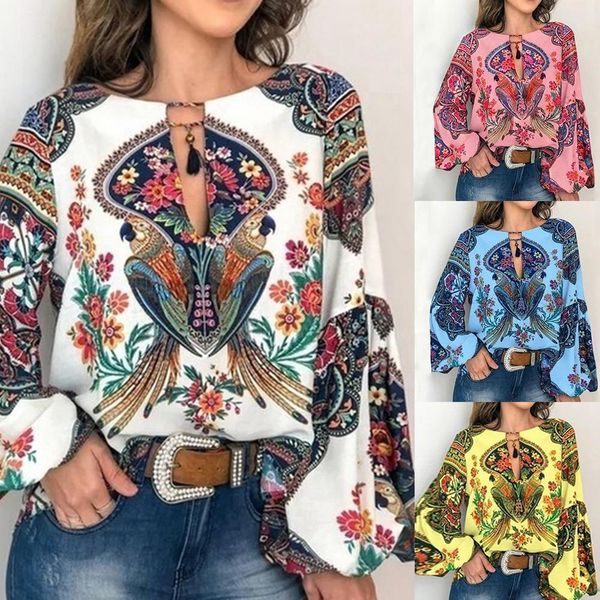 casual vintage shirt blouse women printed lantern sleeve plus size loose v neck blusas mujer de moda blouse woman 2021, White
casual vintage shirt blouse women printed lantern sleeve plus size loose v neck blusas mujer de moda blouse woman 2021, White