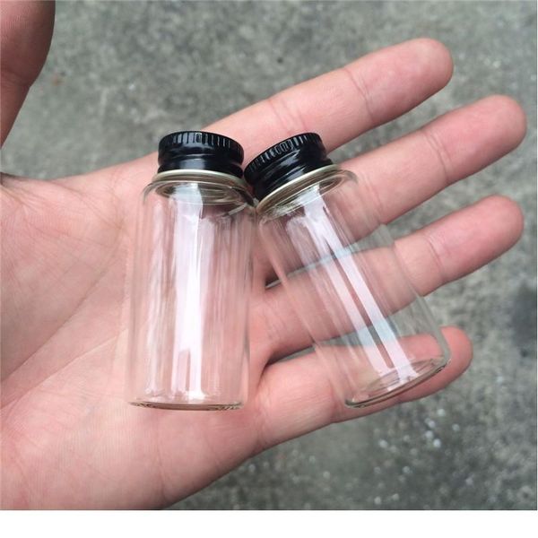 27x58x14mm 20ml transparent clear mini glass bottles screw cap black aluminum glass jars empty vials 20ml glass bottl jllmii
27x58x14mm 20ml transparent clear mini glass bottles screw cap black aluminum glass jars empty vials 20ml glass bottl jllmii