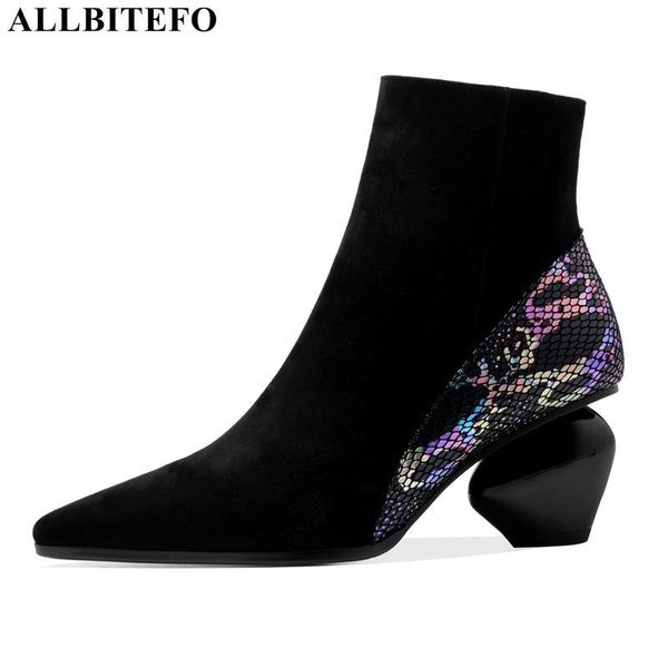 boots allbitefo large size:34-42 genuine leather thick heels autumn women brand high ankle for, Black
boots allbitefo large size:34-42 genuine leather thick heels autumn women brand high ankle for, Black