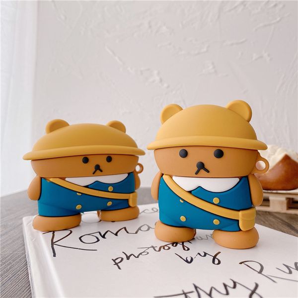 cartoons 3d school brown bear doll silicone case box for airpods 1 2 pro protective bluetooth wireless earphone cover
cartoons 3d school brown bear doll silicone case box for airpods 1 2 pro protective bluetooth wireless earphone cover