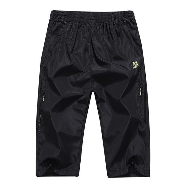 2020 men summer breathable pants bermuda solid color elastic waist knee length male breathable beach pants with pocket zippers, Black
2020 men summer breathable pants bermuda solid color elastic waist knee length male breathable beach pants with pocket zippers, Black