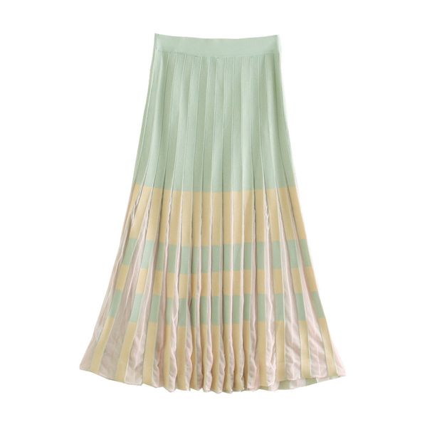 kpytomoa women 2020 chic fashion pleated knitted midi skirt vintage elastic waist patchwork female skirts faldas mujer q1209, Black
kpytomoa women 2020 chic fashion pleated knitted midi skirt vintage elastic waist patchwork female skirts faldas mujer q1209, Black