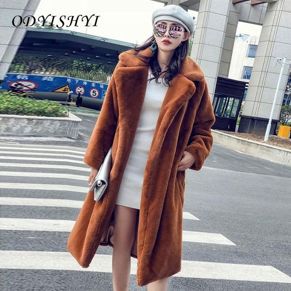 women's fur & faux coat women autumn winter thicker velvet long furs jacket female turn down collar large size loose warm outwear d56, Black
women's fur & faux coat women autumn winter thicker velvet long furs jacket female turn down collar large size loose warm outwear d56, Black