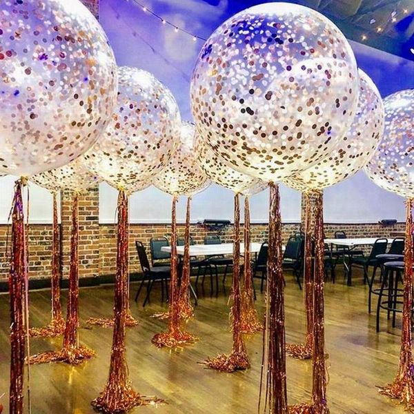 party decoration 2pcs 18/24/36inch rose gold confetti balloon transparent clear latex balloons wedding birthday decorations air globos
party decoration 2pcs 18/24/36inch rose gold confetti balloon transparent clear latex balloons wedding birthday decorations air globos