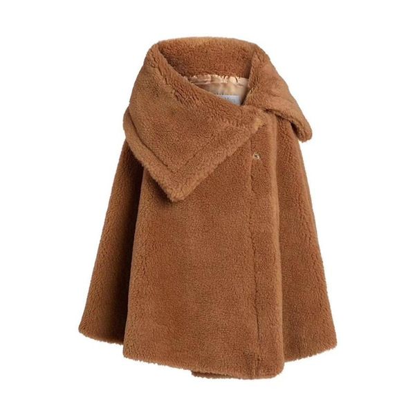 winter casual solid teddy coat cloak women long sleeve fleece long jacket turn down collar lamb fur coat outerwear fourrure, Black
winter casual solid teddy coat cloak women long sleeve fleece long jacket turn down collar lamb fur coat outerwear fourrure, Black