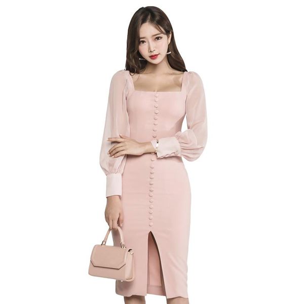 casual dresses arrival spring women runway dress elegant slim bodycon pink party long sleeve pencil office work vestido, Black;gray
casual dresses arrival spring women runway dress elegant slim bodycon pink party long sleeve pencil office work vestido, Black;gray
