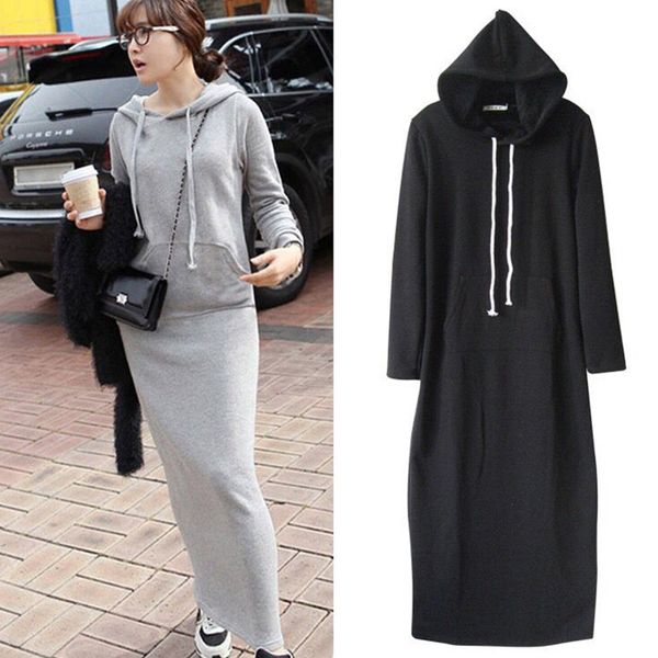 autumn winter fleece dress women 2020 gray sweater warm hoodies long sleeve slim black maxi dresses vestido femininas lj201113, Black;gray
autumn winter fleece dress women 2020 gray sweater warm hoodies long sleeve slim black maxi dresses vestido femininas lj201113, Black;gray