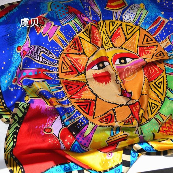 rainbow sun 100% real silk scarf for fashion ladies scarves gift spring autumn winter big square scarves female wraps 87*87cm, Blue;gray
rainbow sun 100% real silk scarf for fashion ladies scarves gift spring autumn winter big square scarves female wraps 87*87cm, Blue;gray