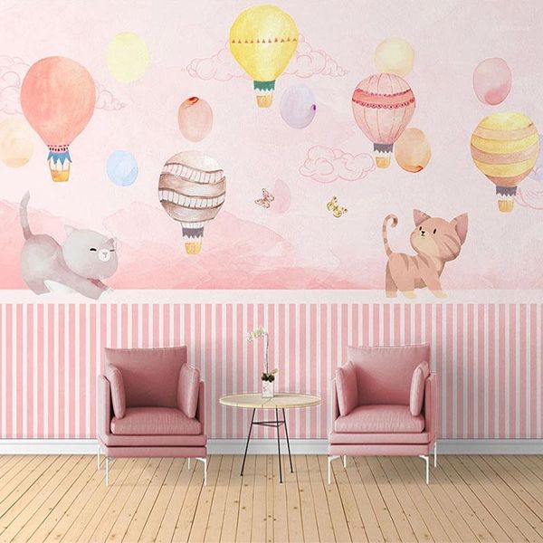 custom p 3d cartoon cat air balloon pink princess room children room bedroom background wall decoration mural wallpaper1
custom p 3d cartoon cat air balloon pink princess room children room bedroom background wall decoration mural wallpaper1