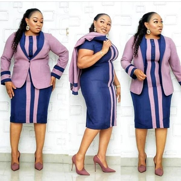 african clothes stripe printed two pieces set women 2021 spring autumn office lady o-neck bodycon midi dress coat suit set, Red
african clothes stripe printed two pieces set women 2021 spring autumn office lady o-neck bodycon midi dress coat suit set, Red