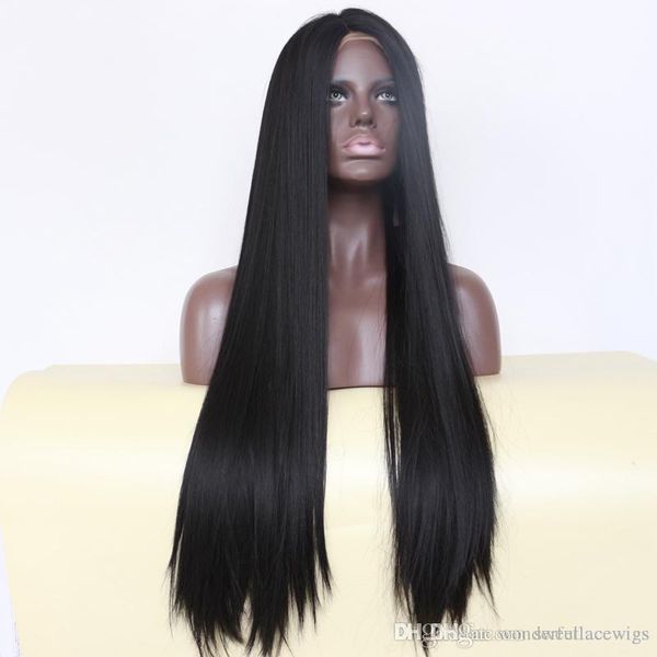 natural black 1b# middle part long silky straight synthetic full wigs heat resistant synthetic lace front wigs for black women
natural black 1b# middle part long silky straight synthetic full wigs heat resistant synthetic lace front wigs for black women