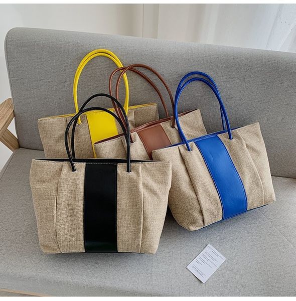 2021 new canvas bag womens bag large capacity single shoulder bag tote bags fashion net red splicing handbag purses handbags
2021 new canvas bag womens bag large capacity single shoulder bag tote bags fashion net red splicing handbag purses handbags