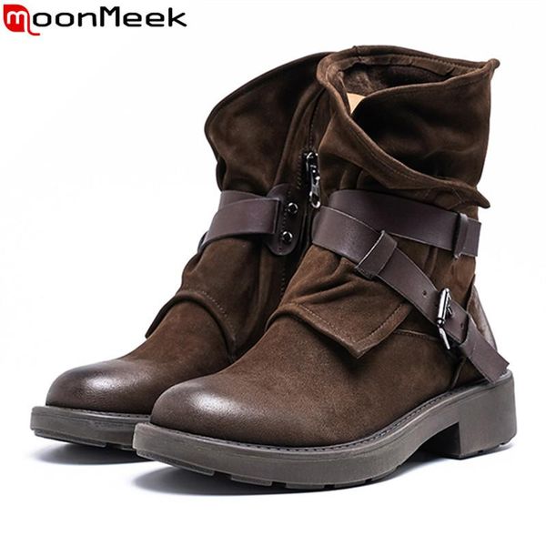 boots moonmeek arrive 2021 classic ankle comfortable low heel round toe 4 colors winter women big size, Black
boots moonmeek arrive 2021 classic ankle comfortable low heel round toe 4 colors winter women big size, Black