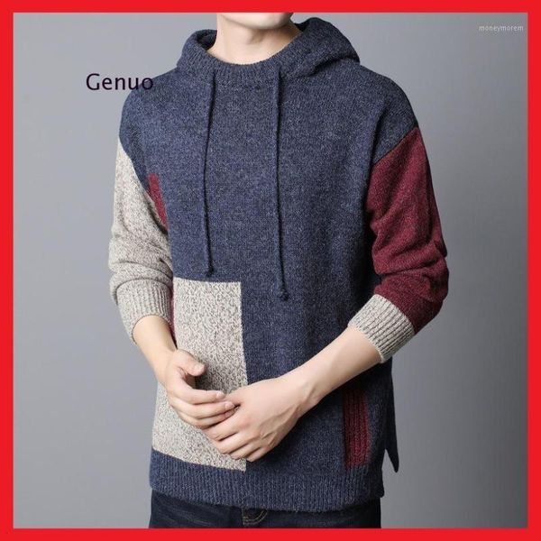 men's sweaters -5xl mens winter male pullovers clothing hooded long sleeve patchwork thicken warm comfortable man clothes1, White;black
men's sweaters -5xl mens winter male pullovers clothing hooded long sleeve patchwork thicken warm comfortable man clothes1, White;black