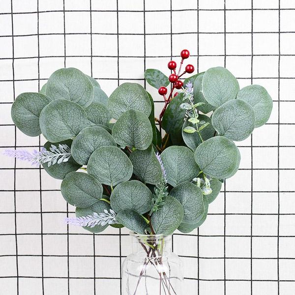 decorative flowers & wreaths 5pcs artificial eucalyptus leaves branches silk fake plants for diy wreath wedding party home vase decoration f
decorative flowers & wreaths 5pcs artificial eucalyptus leaves branches silk fake plants for diy wreath wedding party home vase decoration f