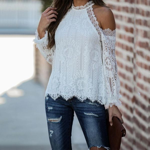 women's blouses & shirts lace off the shoulder ladies spring summer 2021 fashion long sleeve round neck women casual clothing y2k, White
women's blouses & shirts lace off the shoulder ladies spring summer 2021 fashion long sleeve round neck women casual clothing y2k, White
