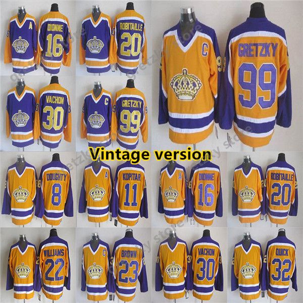 los angeles kings vintage version jerseys 99 gretzky 16 dionne 19 goring 20 robitaille 30 vachon ccm men's hockey jersey, Black;red
los angeles kings vintage version jerseys 99 gretzky 16 dionne 19 goring 20 robitaille 30 vachon ccm men's hockey jersey, Black;red