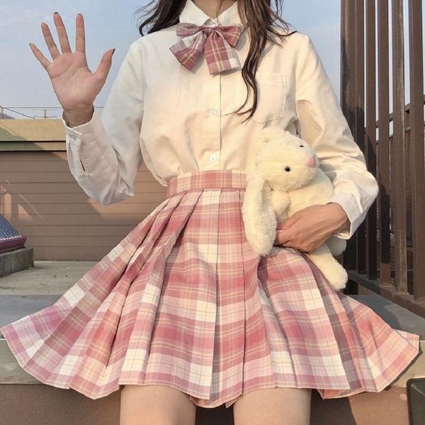 women pleat skirt xs-2xl harajuku preppy style high waist plaid skirts mini japanese school uniforms ladies a-line kawaii skirt, Black
women pleat skirt xs-2xl harajuku preppy style high waist plaid skirts mini japanese school uniforms ladies a-line kawaii skirt, Black