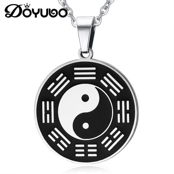doyubo chinese style 316l stainless steel tai chi charms chains for men & women vintage round pendant neclaces jewelry dc009, Silver
doyubo chinese style 316l stainless steel tai chi charms chains for men & women vintage round pendant neclaces jewelry dc009, Silver