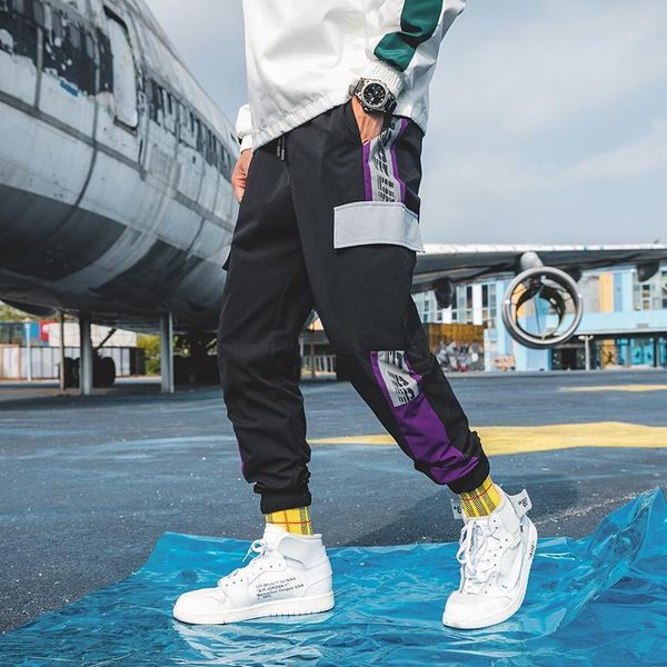 cargo pants men polyester comfortable drawstring joggers trousers black white many pockets ankle banded male casual pants a896
cargo pants men polyester comfortable drawstring joggers trousers black white many pockets ankle banded male casual pants a896
