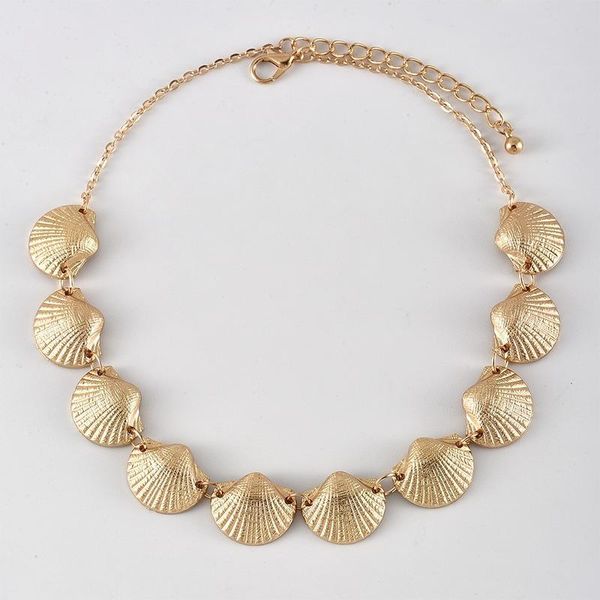 women's alloy shell chain choker necklace personality bohemian summer beach gold clavicle statement necklaces collares jewelry, Golden;silver
women's alloy shell chain choker necklace personality bohemian summer beach gold clavicle statement necklaces collares jewelry, Golden;silver