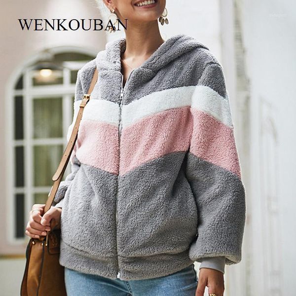 winter coat women faux fur teddy coat ladies hooded plush jacket women autumn patchwork fur overcoat ropa mujer invierno 20201, Black
winter coat women faux fur teddy coat ladies hooded plush jacket women autumn patchwork fur overcoat ropa mujer invierno 20201, Black