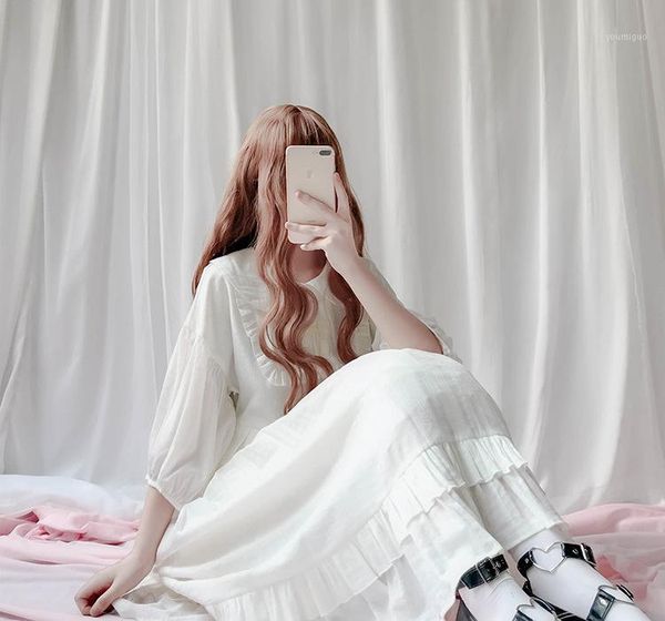 white japan style doll collar lolita dress bishop sleeve juicy pleated dress ruffled sweet white lolita party1, Black;red
white japan style doll collar lolita dress bishop sleeve juicy pleated dress ruffled sweet white lolita party1, Black;red