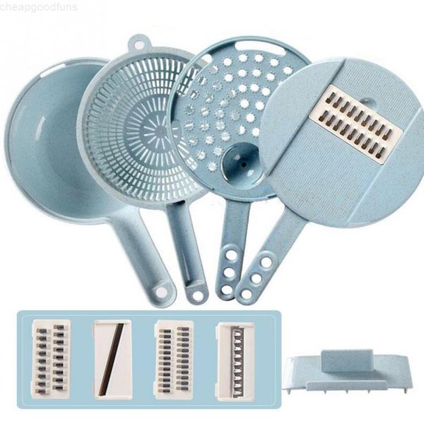 multifunctional chopper cutter shred slicer egg white separator round veggie fruit crusher blender kitchen tool