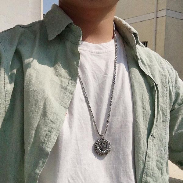 chains fashion hip-hop creative sunflower accessories necklace that can be opened and closed xl381, Silver
chains fashion hip-hop creative sunflower accessories necklace that can be opened and closed xl381, Silver