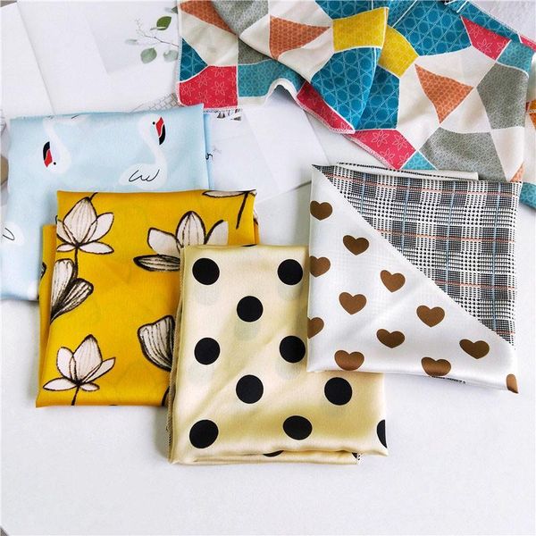 women square silk scarf fashion geometric dot print neckerchife bandana headscarf korean style head neck wrap diy hair tie band bbytdy, Black
women square silk scarf fashion geometric dot print neckerchife bandana headscarf korean style head neck wrap diy hair tie band bbytdy, Black