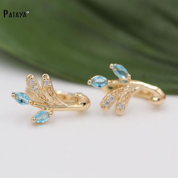 dangle & chandelier pataya 585 rose gold blue zircon earrings women fashion style flower leaves jewelry branch wedding accessories, Silver
dangle & chandelier pataya 585 rose gold blue zircon earrings women fashion style flower leaves jewelry branch wedding accessories, Silver