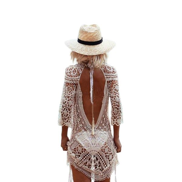 casual dresses cut out summer lace beach ladies hollow women dress white pareos swimwear, Black;gray
casual dresses cut out summer lace beach ladies hollow women dress white pareos swimwear, Black;gray