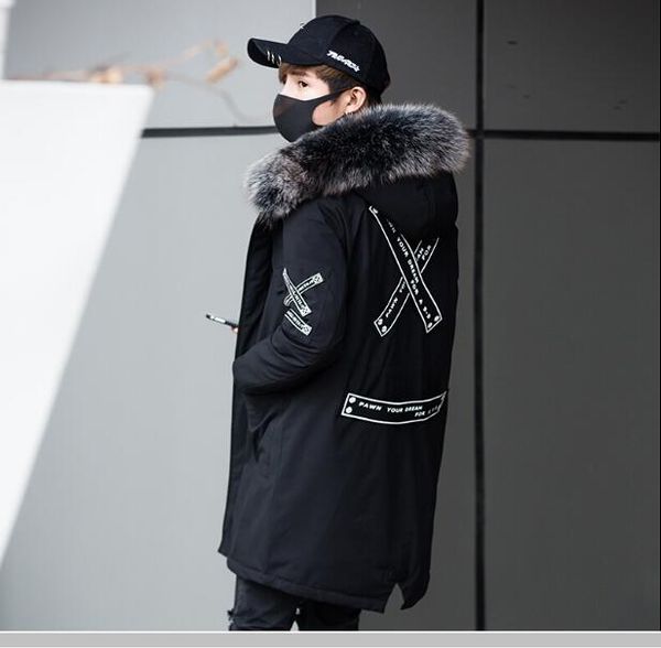 hip hop detachable collar patchwork men parka black casual thick padded overcoats harajuku windbreaker streetwear, Tan;black
hip hop detachable collar patchwork men parka black casual thick padded overcoats harajuku windbreaker streetwear, Tan;black