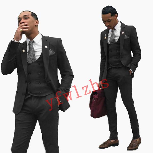 new style two buttons handsome notch lapel groom tuxedos men suits wedding/prom/dinner man blazer(jacket+pants+tie+vest) w653, Black;gray
new style two buttons handsome notch lapel groom tuxedos men suits wedding/prom/dinner man blazer(jacket+pants+tie+vest) w653, Black;gray