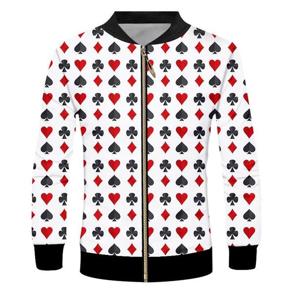 zipper jacket men long sleeve 3d print poker coat harajuku autumn jacket sweatshirt clothing s-7xl, Black;brown
zipper jacket men long sleeve 3d print poker coat harajuku autumn jacket sweatshirt clothing s-7xl, Black;brown