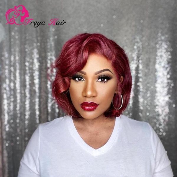 sugar plum color short pixie cut human closure lace hair wigs pre plucked brazilian remy glueless lace wigs bleached knots, Black;brown
sugar plum color short pixie cut human closure lace hair wigs pre plucked brazilian remy glueless lace wigs bleached knots, Black;brown