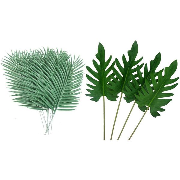 decorative flowers & wreaths 10pcs artificial palm tree faux leaves green plants greenery 4pcs tropical decoration
decorative flowers & wreaths 10pcs artificial palm tree faux leaves green plants greenery 4pcs tropical decoration