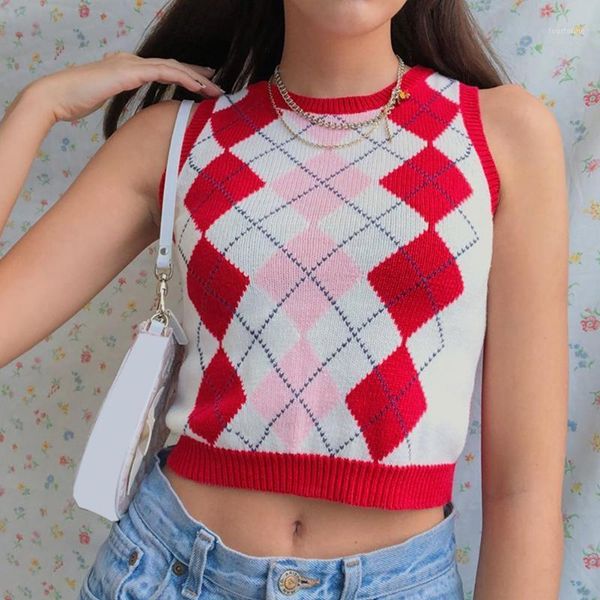 women's tanks & camis argyle plaid knitted sweater vest female streetwear preppy style korean clothes striped v neck tank y2k knitwear1, White
women's tanks & camis argyle plaid knitted sweater vest female streetwear preppy style korean clothes striped v neck tank y2k knitwear1, White