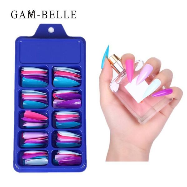 gam-belle 100pcs fake nail tips candy colors stiletto long ballerina natural false nail full cover nails decorations manicure, Red;gold
gam-belle 100pcs fake nail tips candy colors stiletto long ballerina natural false nail full cover nails decorations manicure, Red;gold